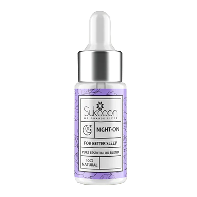 Night On Essential Oil Blend for Better Sleep, 30ml - Sukooon