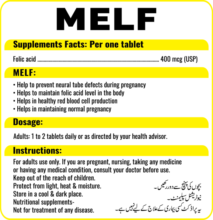 Folic Acid Tablet – Melf